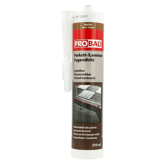 Probau Parkett-Laminat-Fugendicht - Buche, 310 ml - Ein Tube Pro Bau Parkett-/Laminat-Fugendicht in Buche, ideal zum Abdichten von Parkett- und Laminatfugen. Schleifbar und überstreichbar.