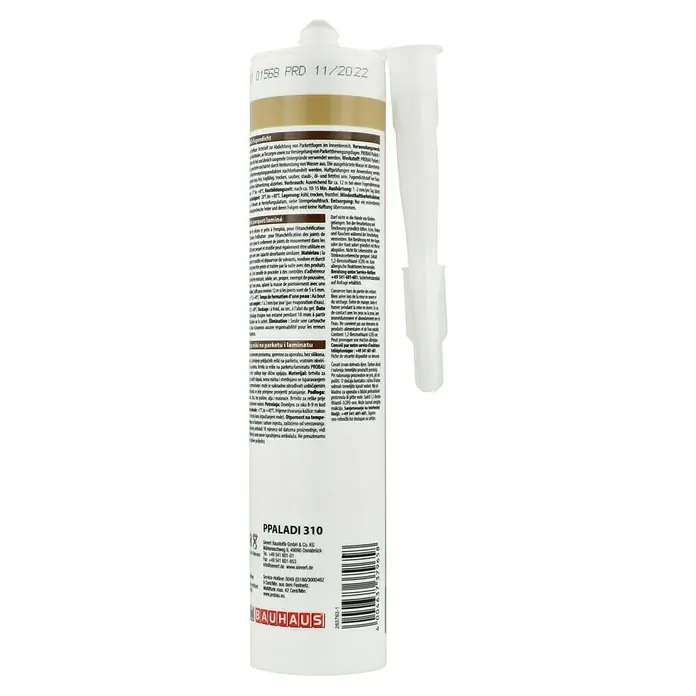 Probau Parkett-Laminat-Fugendicht - Eiche, 310 ml - Tube mit PPALADI 310, Dichtmasse für Parkett und Laminat, ideal zum Abdichten von Fugen im Innenbereich. Mindesthaltbarkeit: 11/2022.