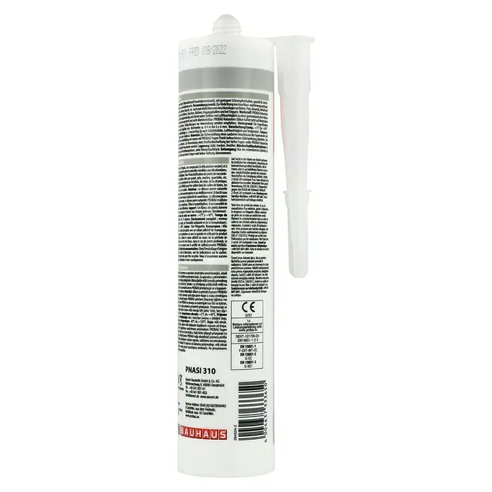 Probau Naturstein-Silikon - Grau, 310 ml - Eine Tube PNASI 310 Naturstein Silikon von Bauhaus, ideal für dauerelastische Abdichtungen im Innen- und Außenbereich.