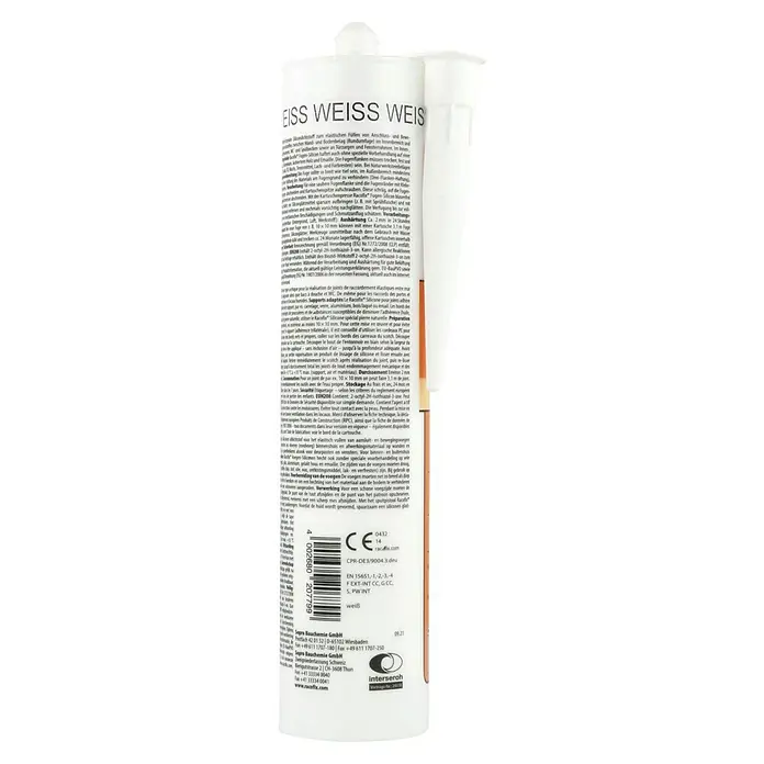 Racofix Universal-Silikon - Weiß, 310 ml - Racofix Fugen-Silicon in Weiß. Zum elastischen Füllen von Anschluss- und Bewegungsfugen, ideal für Innen- und Außenbereiche.