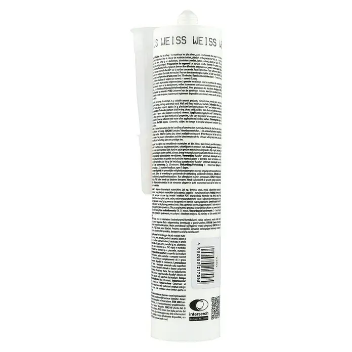 Racofix Universal-Montagekleber - 310 ml - Produktbild: Racofix Weiss Weiss Universalkleber, ideal für diverse Materialien und Anwendungen im Innen- und Außenbereich.