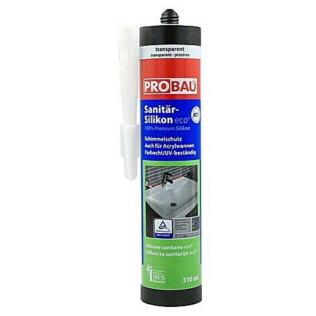 Probau eco Sanitär-Silikon (Transparent, 310 ml)