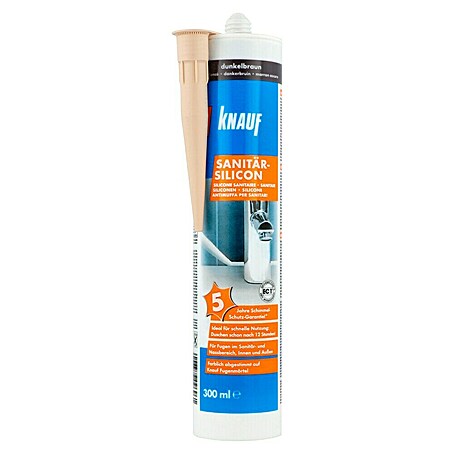 Knauf Sanitär-Silikon (Dunkelbraun, 300 ml)