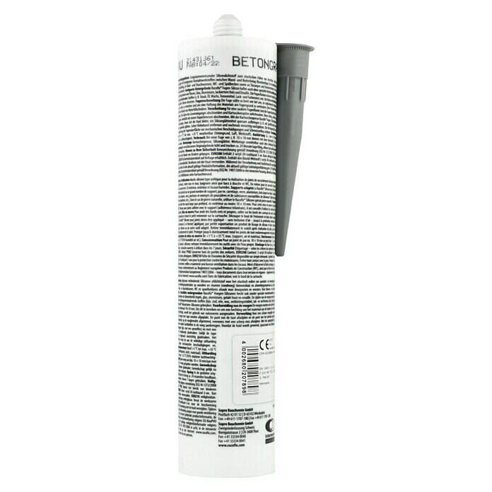 Racofix Fugen-Silikon (Betongrau, 310 ml)
