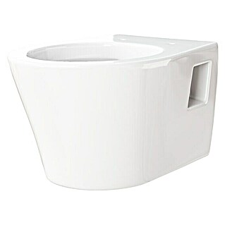 Camargue Rio Hangend Toilet (Zonder spoelrand, Voorzien van standaardglazuur, Spoelvorm: Diep, Uitlaat toilet: Horizontaal, Wit)