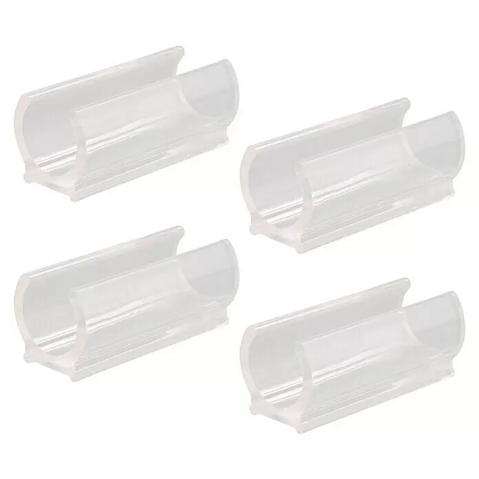 Wagner System Klemmschalengleiter - Durchmesser: 19 mm, Kunststoff, 4 Stk. - Diagonale Ansicht