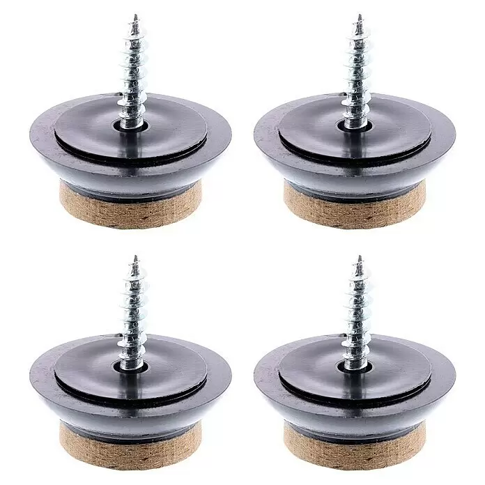 Wagner System Filzgleiter Syno Slim - Durchmesser: 20 mm, 4 Stk., Mit Schraube - Vorderansicht