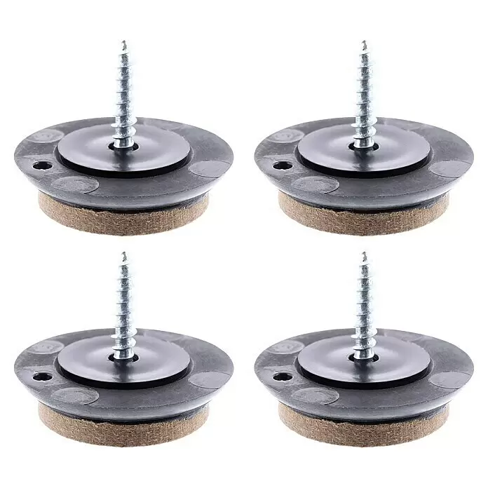 Wagner System Filzgleiter Syno Slim - Durchmesser: 25 mm, 4 Stk., Mit Schraube - Vorderansicht