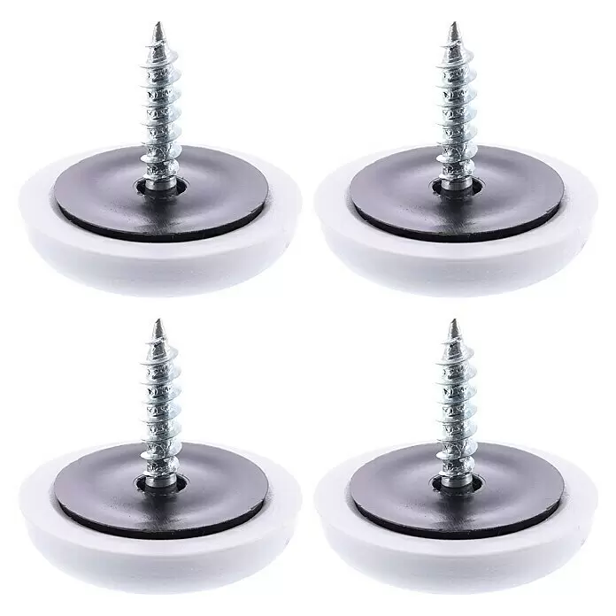 Wagner System Filzgleiter Hyper Slim - Durchmesser: 20 mm, 4 Stk., Mit Schraube - Vorderansicht