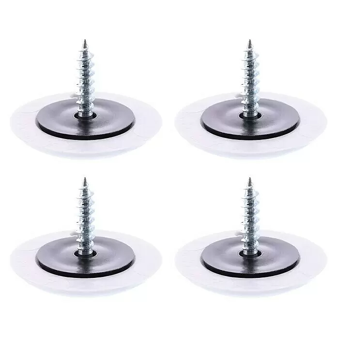 Wagner System Filzgleiter Hyper Slim - Durchmesser: 25 mm, 4 Stk., Mit Schraube - Vorderansicht