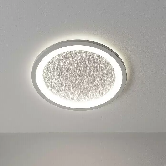 Brilliant LED-Deckenleuchte rund Tanida22 W, Ø x H: 29,5 x 2,5 cm, Weiß, Neutralweiß