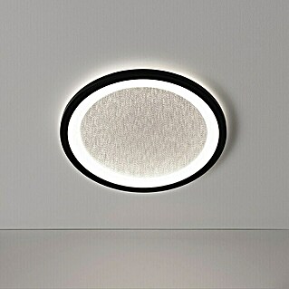 Brilliant LED-Deckenleuchte rund Tanida (22 W, Ø x H: 29,5 x 2,5 cm, Schwarz, Neutralweiß)