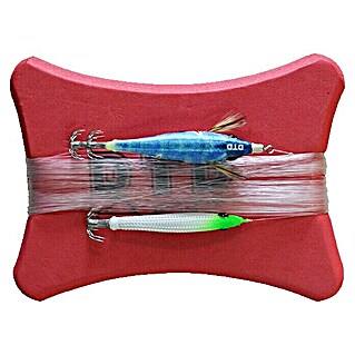 DTD Set za pecanje lignji i sipa (50 m x 0,6 mm, Boja: crvena)