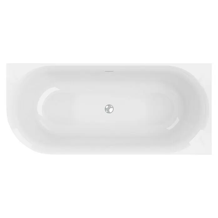 Ottofond Raumsparbadewanne Mince Corner180 x 80 cm, Sanitäracryl, Weiß, Links