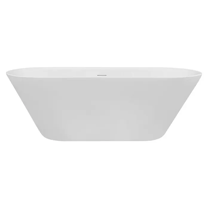 Ottofond Freistehende Badewanne Eko - L x B: 150 x 75 cm, Sanitäracryl, Weiß - Freistehende, ovale Badewanne in Weiß, die eine entspannende Badeumgebung verspricht. Ideal für moderne Badezimmer.