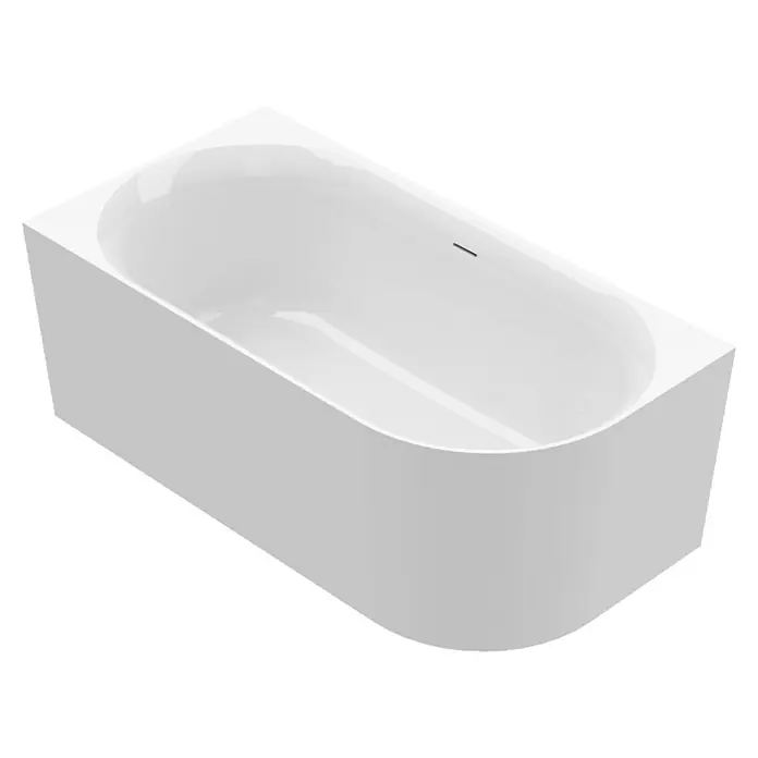 Ottofond Raumsparbadewanne Mince Corner XS - 155 x 80 cm, Sanitäracryl, Weiß, Rechts - Helle Badewanne mit geradlinigem Design. Die Wanne ist aus glattem Material und hat eine moderne Form, die Eleganz ins Badezimmer bringt.