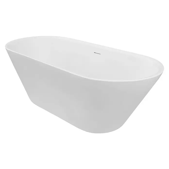 Ottofond Freistehende Badewanne Eko - L x B: 170 x 75 cm, Sanitäracryl, Weiß - Freistehende Badewanne aus weißem Acryl mit rechteckiger Form. Eine elegante Ergänzung für jedes Badezimmer.