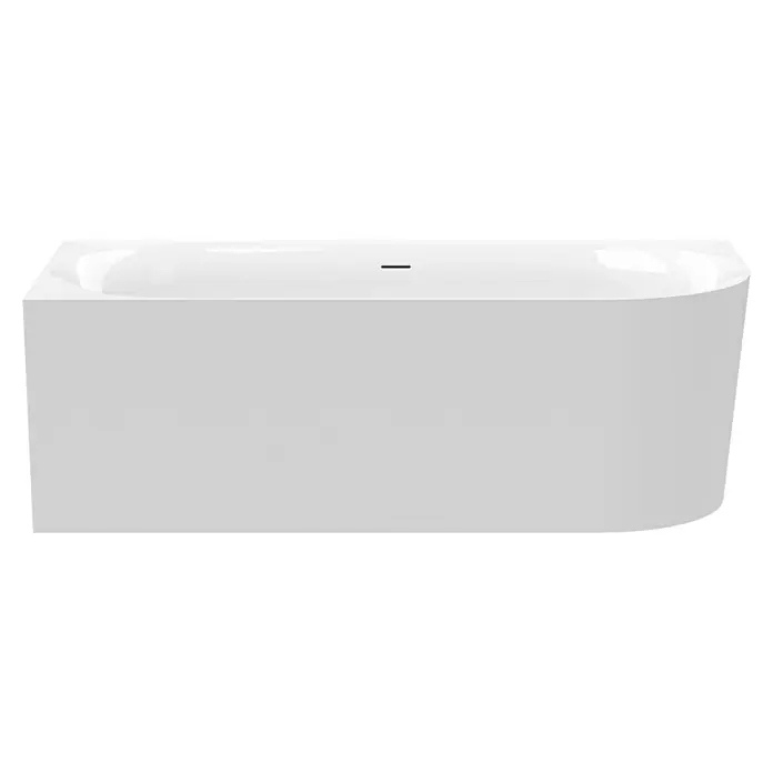 Ottofond Raumsparbadewanne Mince Corner - 180 x 80 cm, Sanitäracryl, Weiß, Rechts - Freistehende Badewanne in Weiß mit abgerundeten Ecken für moderne Badezimmergestaltung.\n
