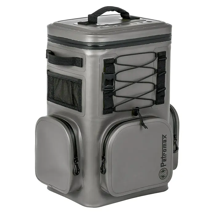 Petromax Kühlrucksack - Volumen: 17 l, Grau, L x B x H: 31 x 37,5 x 51,5 cm - Petromax Kühlrucksack aus robustem, wasserdichtem Material mit praktischen Fächern und Tragegriff für Outdoor-Abenteuer.