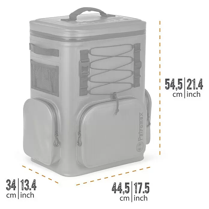 Petromax KühlrucksackVolumen: 27 l, Grau, L x B x H: 44,5 x 34 x 54,5 cm