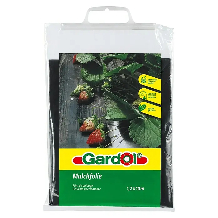 Gardol Mulchfolie - 10 x 1,2 m, Polypropylen - Die Gardol Mulchfolie im Beutel. Schützt vor Unkraut, speichert Feuchtigkeit und Wärme für einfaches Gärtnern. 1,2 x 10 Meter.