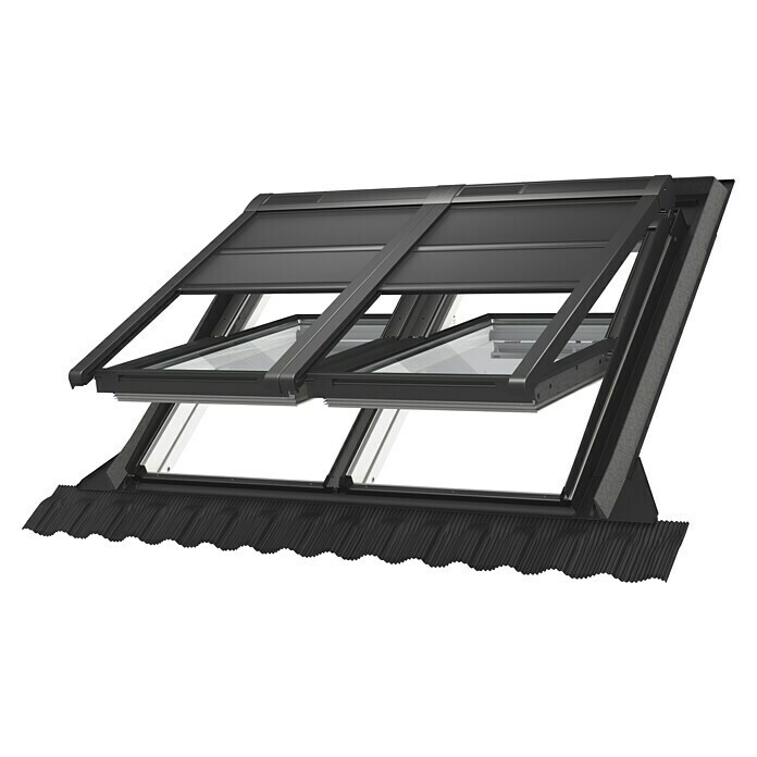 Velux Dachfenster-Markise Solar SSS (Passend für Fenstertyp: GGU, GGL, GPU, GPL, GHU, GHL, Passend für Fenstergröße: SK10, S10) | BAUHAUS