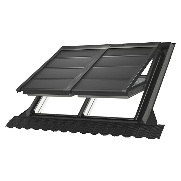 Velux Dachfenster-Markise Solar SSS (Passend für Fenstertyp: GGU, GGL, GPU,  GPL, GHU, GHL, Passend für Fenstergröße: PK10, P10)