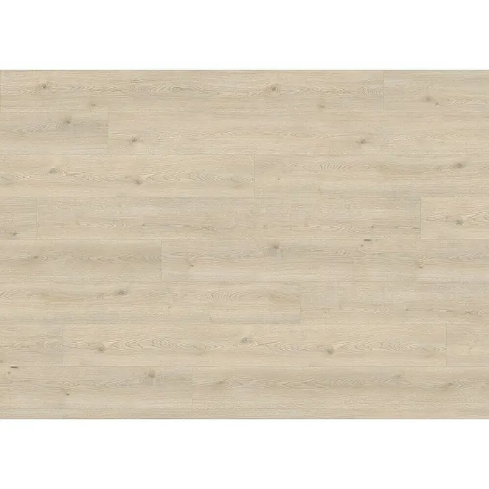 Living by Haro Laminat Gigante - Eiche Toronto steingrau, Landhausdiele, 2.200 x 243 x 8 mm - Nahaufnahme von hellem Holzlaminatboden mit Maserung für ein modernes, stilvolles Interieur.