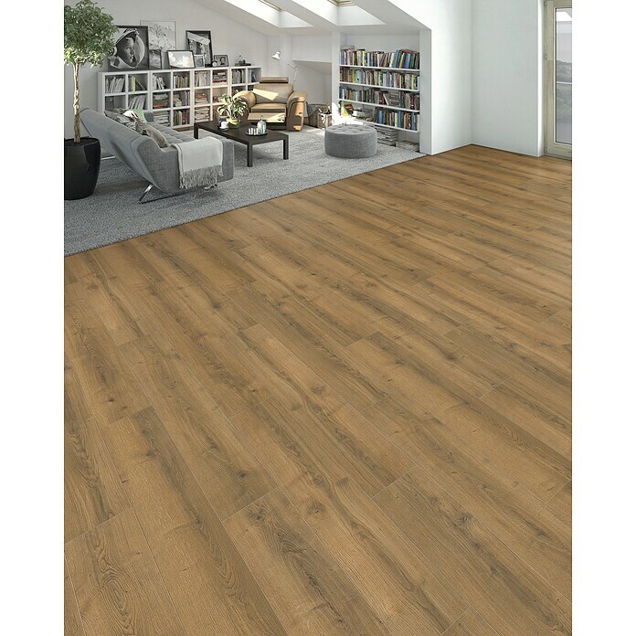 Living by Haro Laminat NKL32 Eiche Langley natur (1.282 x 193 x 7 mm, Landhausdiele, Eiche Langley natur) | BAUHAUS