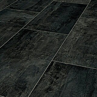 LOGOCLIC Designboden Element Flex Dark Tile (638 x 322 x 7 mm, Fliesenoptik, Dark Tile)
