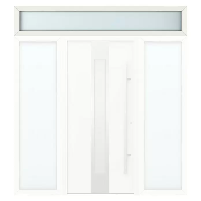 Gerda Oberlicht Thermo Prime - 230 x 40 cm, Weiß, Sandgestrahlt - Vorderansicht