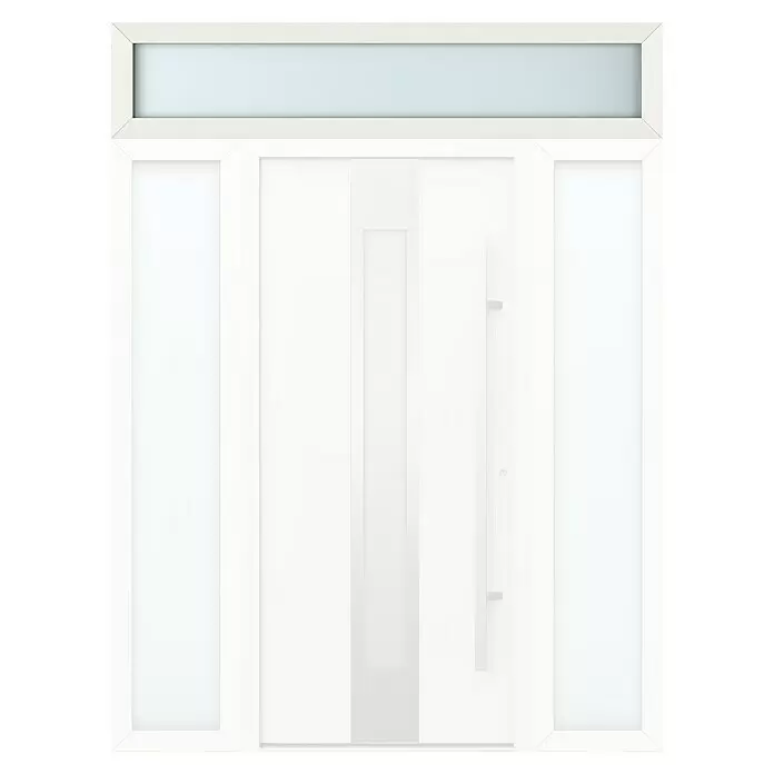 Gerda Oberlicht Thermo Prime - 190 x 40 cm, Weiß, Sandgestrahlt - Vorderansicht