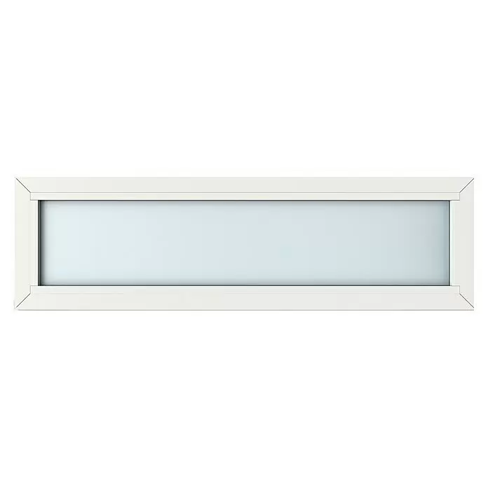 Gerda Oberlicht Thermo Prime - 140 x 40 cm, Weiß, Sandgestrahlt - Vorderansicht