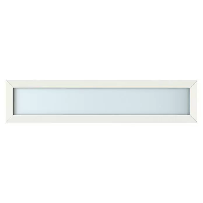 Gerda Oberlicht Thermo Prime - 180 x 40 cm, Weiß, Sandgestrahlt - Vorderansicht