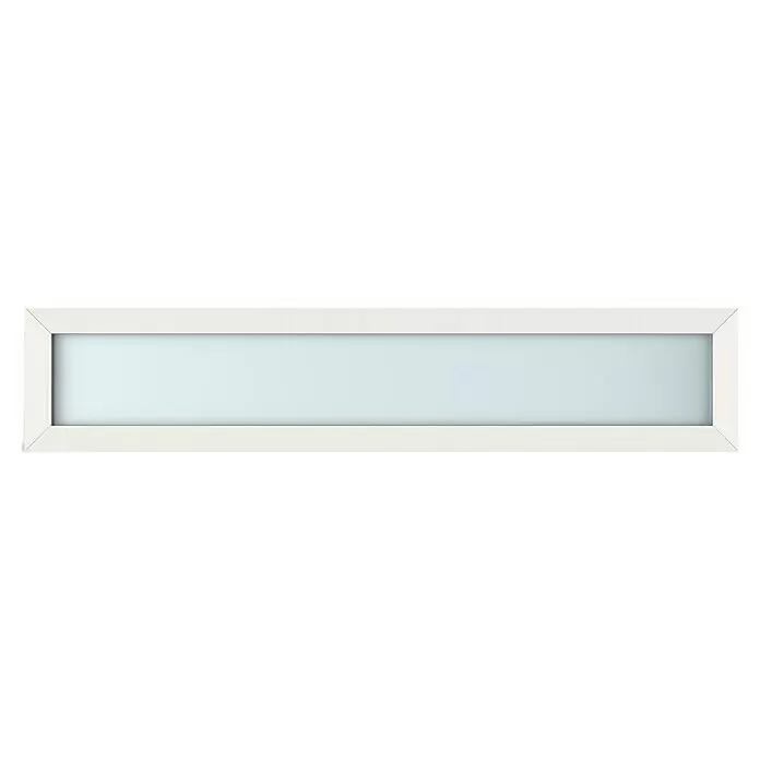 Gerda Oberlicht Thermo Prime - 200 x 40 cm, Weiß, Sandgestrahlt - Vorderansicht
