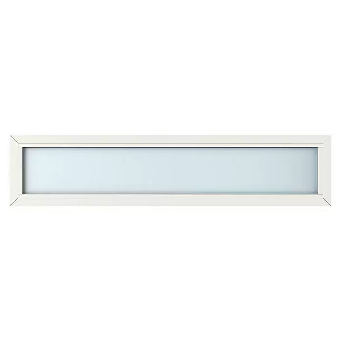 Gerda Oberlicht Thermo Prime - 180 x 40 cm, Weiß, Sandgestrahlt - Vorderansicht