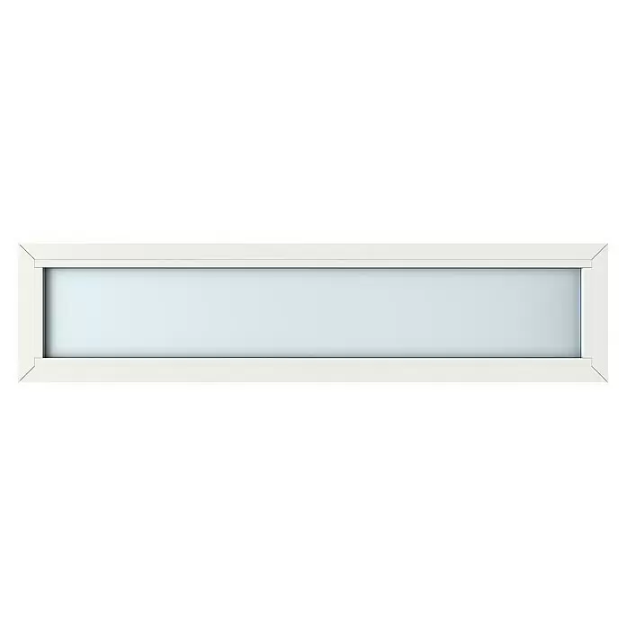 Gerda Oberlicht Thermo Prime - 170 x 40 cm, Weiß, Sandgestrahlt - Vorderansicht