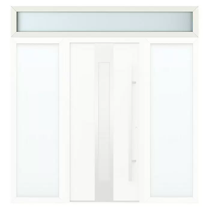 Gerda Oberlicht Thermo Prime - 240 x 40 cm, Weiß, Sandgestrahlt - Vorderansicht