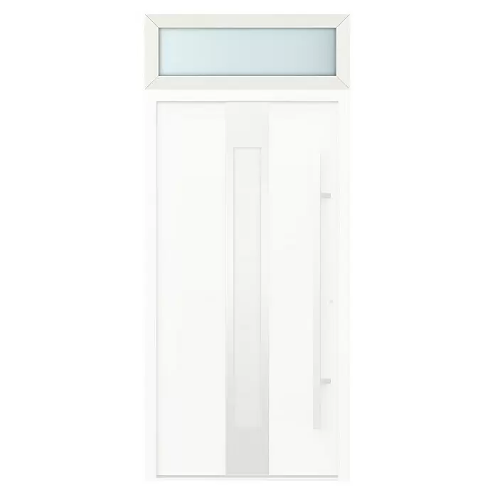 Gerda Oberlicht Thermo Prime - 110 x 40 cm, Weiß, Sandgestrahlt - Vorderansicht