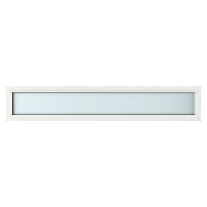 Gerda Oberlicht Thermo Prime - 230 x 40 cm, Weiß, Sandgestrahlt - Vorderansicht