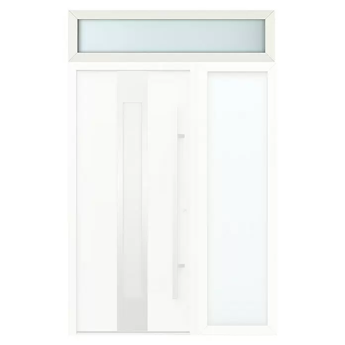 Gerda Oberlicht Thermo Prime - 160 x 40 cm, Weiß, Sandgestrahlt - Vorderansicht