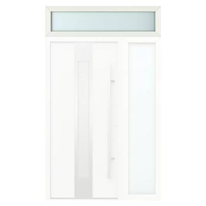 Gerda Oberlicht Thermo Prime - 150 x 40 cm, Weiß, Sandgestrahlt - Vorderansicht