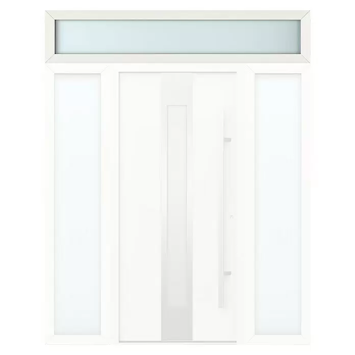 Gerda Oberlicht Thermo Prime - 200 x 40 cm, Weiß, Sandgestrahlt - Vorderansicht