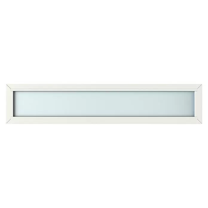 Gerda Oberlicht Thermo Prime - 200 x 40 cm, Weiß, Sandgestrahlt - Vorderansicht
