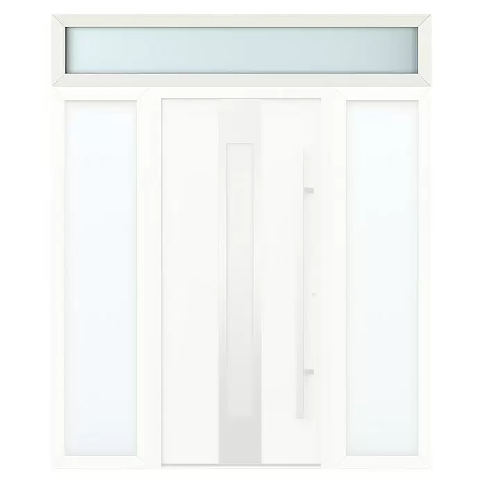 Gerda Oberlicht Thermo Prime - 210 x 40 cm, Weiß, Sandgestrahlt - Vorderansicht