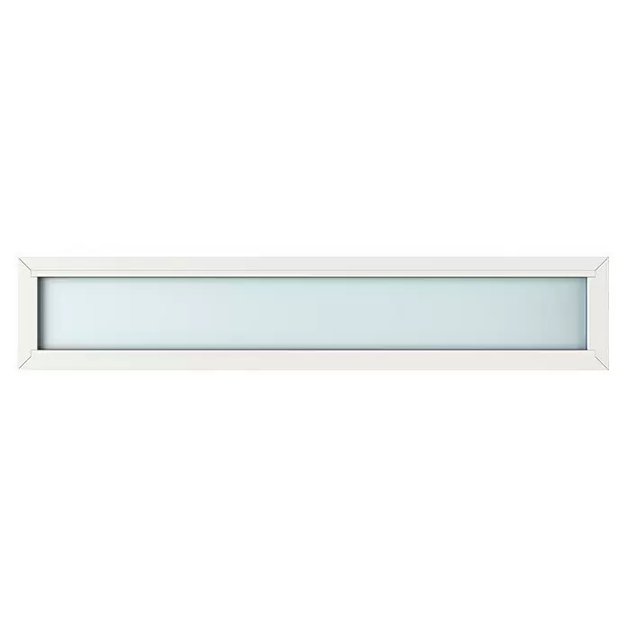 Gerda Oberlicht Thermo Prime - 210 x 40 cm, Weiß, Sandgestrahlt - Vorderansicht