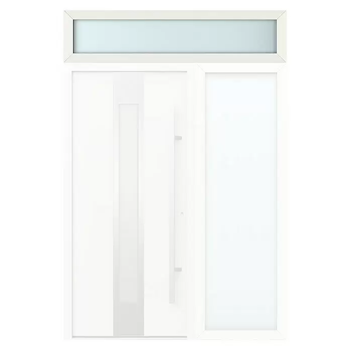Gerda Oberlicht Thermo Prime - 170 x 40 cm, Weiß, Sandgestrahlt - Vorderansicht