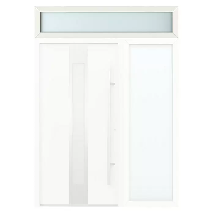 Gerda Oberlicht Thermo Prime - 180 x 40 cm, Weiß, Sandgestrahlt - Vorderansicht