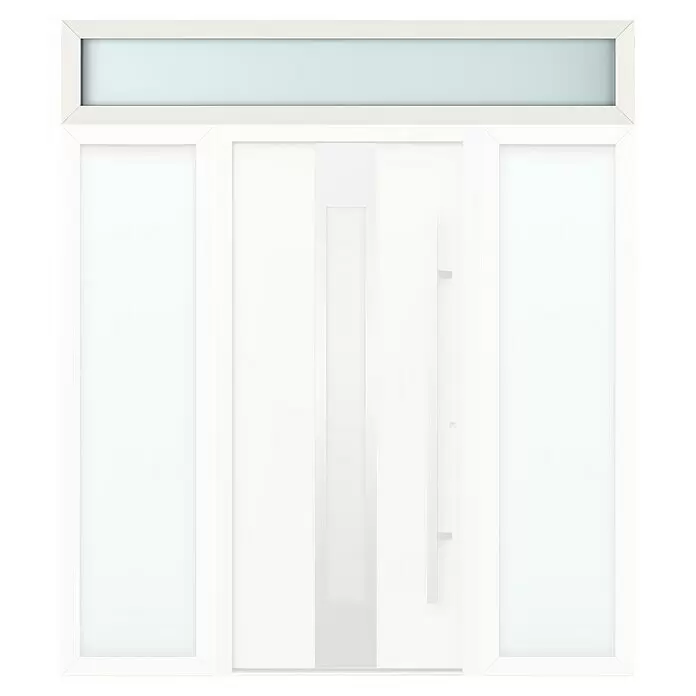 Gerda Oberlicht Thermo Prime - 220 x 40 cm, Weiß, Sandgestrahlt - Vorderansicht
