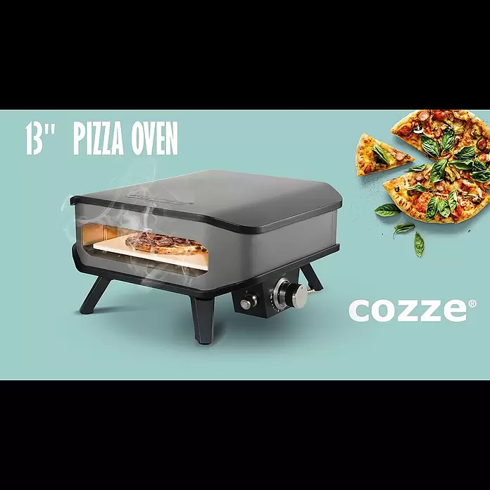 Cozze Pizzaofen Elektro 13 " - B x T x H: 53 x 53 x 29 cm, 2,2 kW - Cozze Pizza Oven 13"